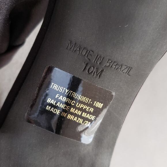 Steve Madden Trusty Sandal Heels in Black Size 10‎ SMAD-WZ1170 Black Tie Bow - Picture 9 of 13